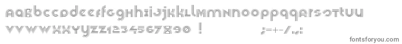 Veselka4f Font – Gray Fonts on White Background