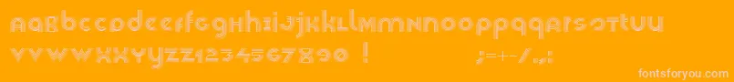 Veselka4f Font – Pink Fonts on Orange Background