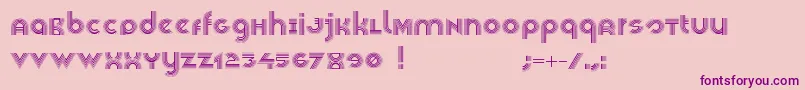Veselka4f Font – Purple Fonts on Pink Background