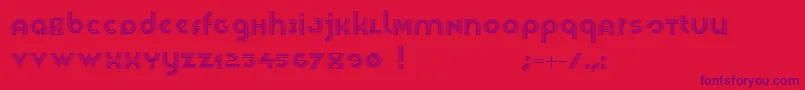 fuente Veselka4f – Fuentes Moradas Sobre Fondo Rojo