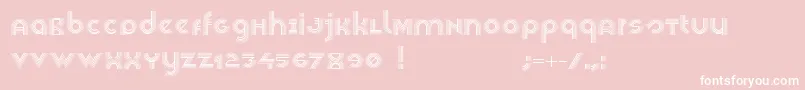 Veselka4f Font – White Fonts on Pink Background