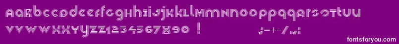 Veselka4f Font – White Fonts on Purple Background