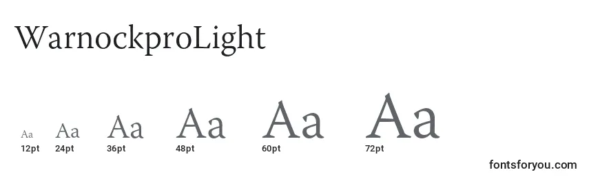 WarnockproLight Font Sizes