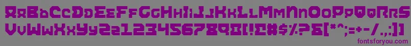Шрифт Aira – фиолетовые шрифты на сером фоне