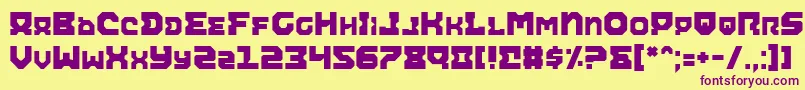 Aira Font – Purple Fonts on Yellow Background