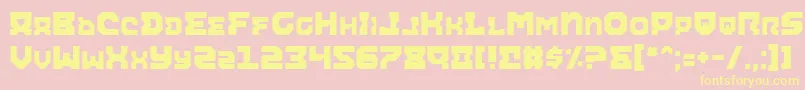 Aira Font – Yellow Fonts on Pink Background