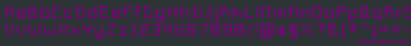 PixelSquare10 Font – Purple Fonts on Black Background