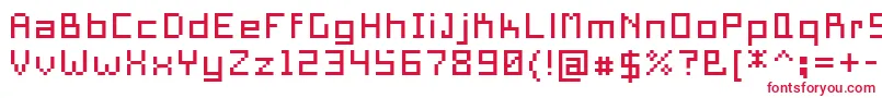 フォントPixelSquare10 – 赤い文字