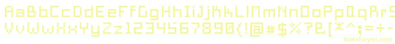 フォントPixelSquare10 – 黄色のフォント