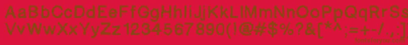 Шрифт Ablockyfont – коричневые шрифты на красном фоне
