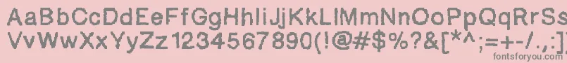 Подробнее о шрифте Ablockyfont Шрифт Ablockyfont – серые шрифты на розовом фоне