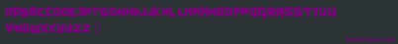 Шрифт Privjet – фиолетовые шрифты на чёрном фоне