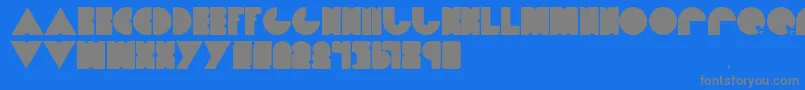 Dietpacman Font – Gray Fonts on Blue Background