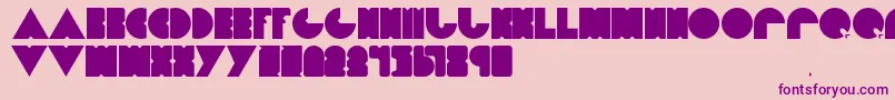 fuente Dietpacman – Fuentes Moradas Sobre Fondo Rosa
