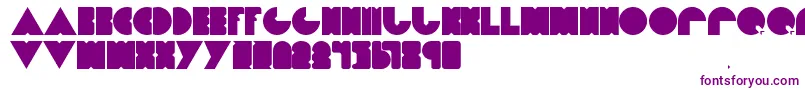 Czcionka Dietpacman – fioletowe czcionki