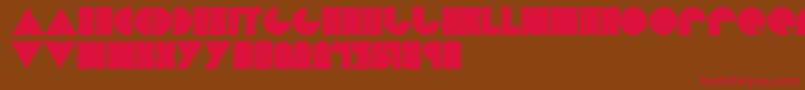 Dietpacman Font – Red Fonts on Brown Background