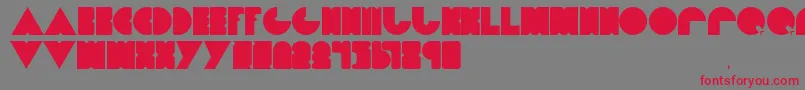 Dietpacman Font – Red Fonts on Gray Background