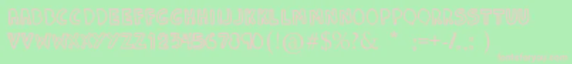 DenneFuchoor Font – Pink Fonts on Green Background