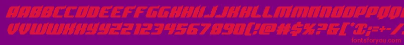 Spartaco Font – Red Fonts on Purple Background