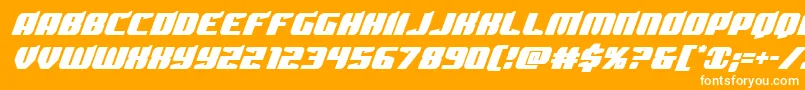 Spartaco Font – White Fonts on Orange Background