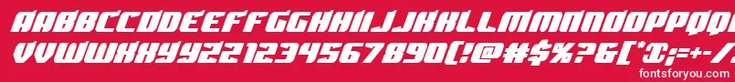 Spartaco Font – White Fonts on Red Background