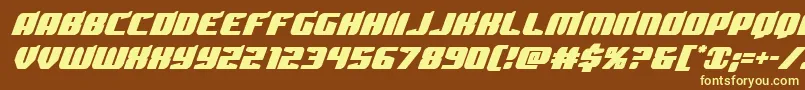 Spartaco Font – Yellow Fonts on Brown Background