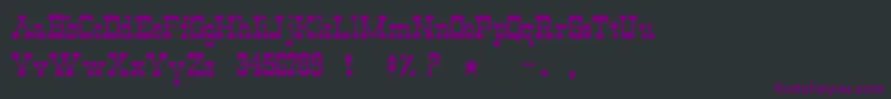 fuente WildwestNormal – Fuentes Moradas Sobre Fondo Negro