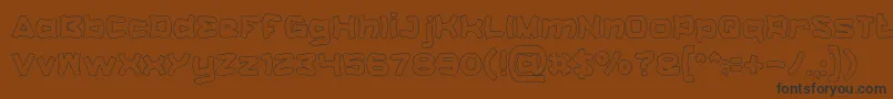 CatalystHollow-fontti – mustat fontit ruskealla taustalla