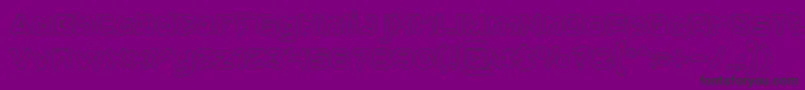 CatalystHollow Font – Black Fonts on Purple Background