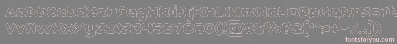 CatalystHollow-Schriftart – Rosa Schriften auf grauem Hintergrund