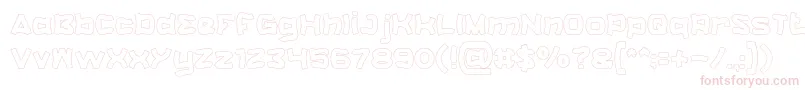 Шрифт CatalystHollow – розовые шрифты на белом фоне