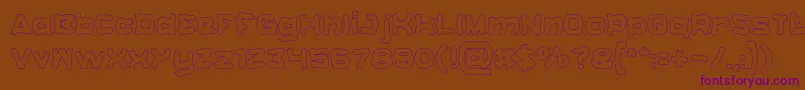 Шрифт CatalystHollow – фиолетовые шрифты на коричневом фоне
