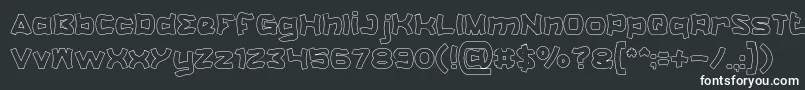 Шрифт CatalystHollow – белые шрифты на чёрном фоне