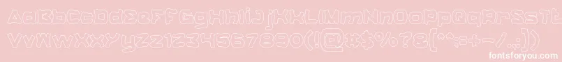 CatalystHollow-fontti – valkoiset fontit vaaleanpunaisella taustalla