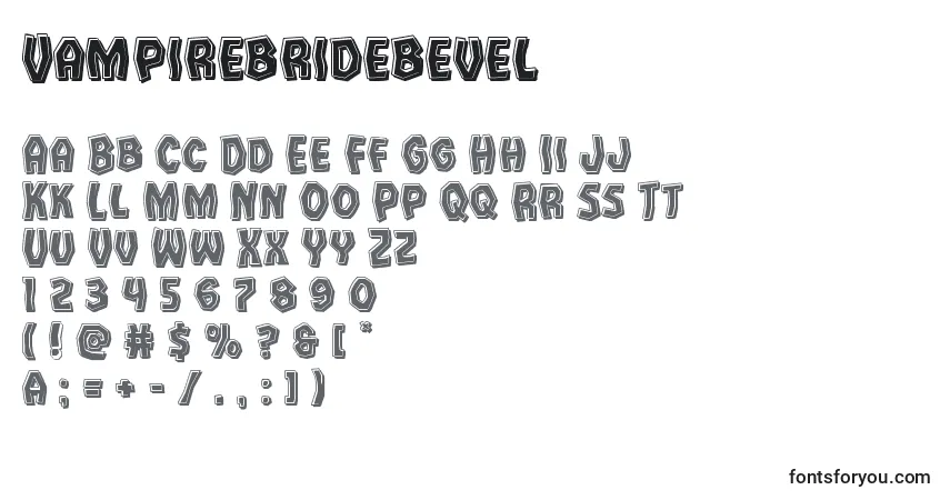 Fuente Vampirebridebevel - alfabeto, números, caracteres especiales