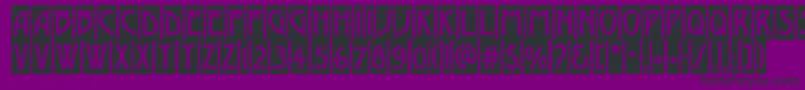 Czcionka AModernocm – czarne czcionki na fioletowym tle