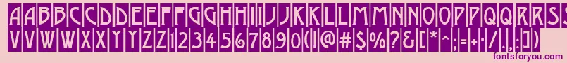 AModernocm Font – Purple Fonts on Pink Background