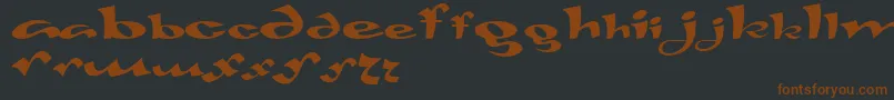 Gaivota Font – Brown Fonts on Black Background