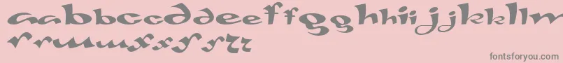 Gaivota Font – Gray Fonts on Pink Background