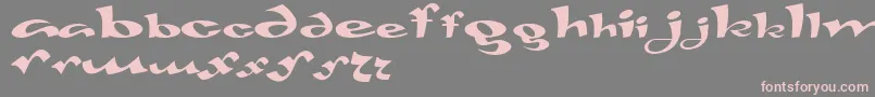 Gaivota Font – Pink Fonts on Gray Background