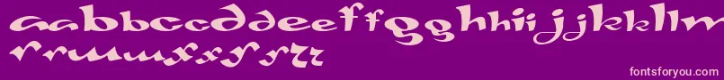 Gaivota Font – Pink Fonts on Purple Background