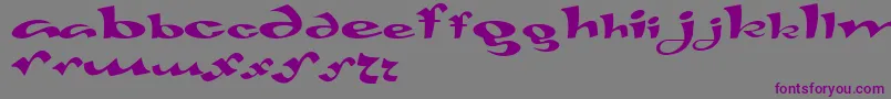 Gaivota Font – Purple Fonts on Gray Background