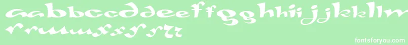 Gaivota Font – White Fonts on Green Background