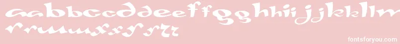 Gaivota Font – White Fonts on Pink Background
