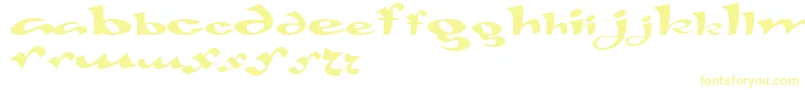 フォントGaivota – 黄色のフォント