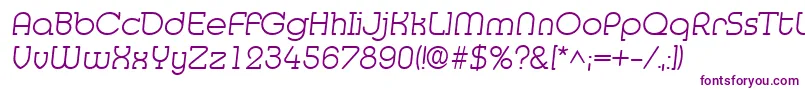 MedflylightRegular Font – Purple Fonts on White Background