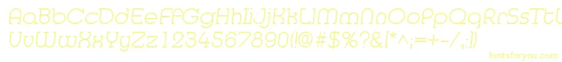 MedflylightRegular Font – Yellow Fonts