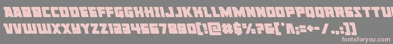 Libertylegionleft Font – Pink Fonts on Gray Background
