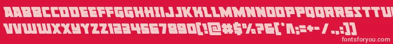 Libertylegionleft Font – Pink Fonts on Red Background