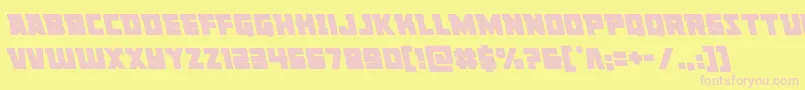 Libertylegionleft Font – Pink Fonts on Yellow Background